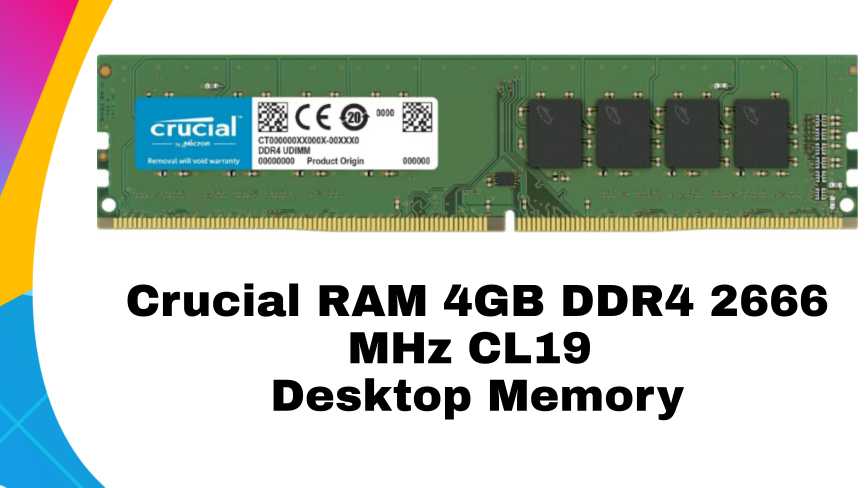 Crucial RAM 4GB DDR4 2666 MHz CL19 Desktop Memory Review