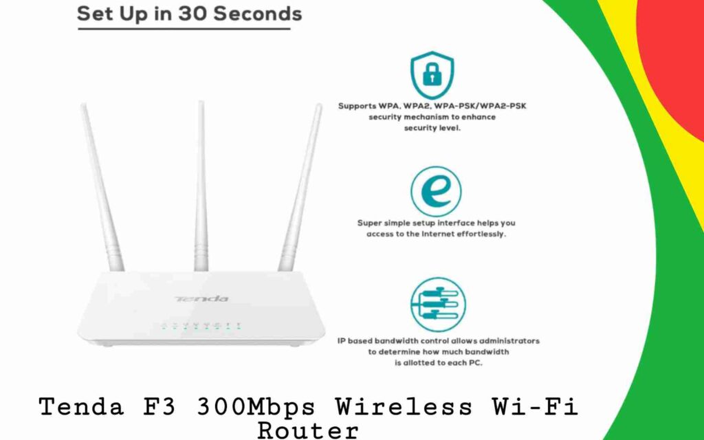 Tenda F3 300Mbps Wireless Wi-Fi Router Review in Hindi