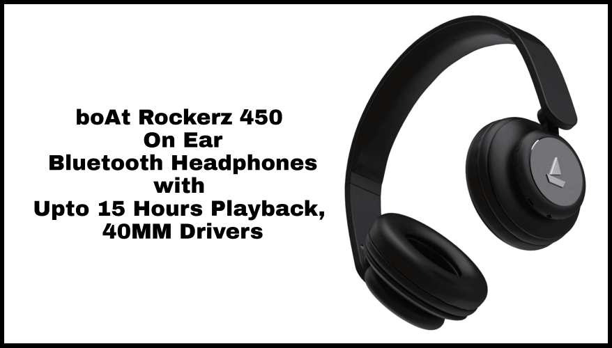 boAt Rockerz 450 On Ear Bluetooth Headphones