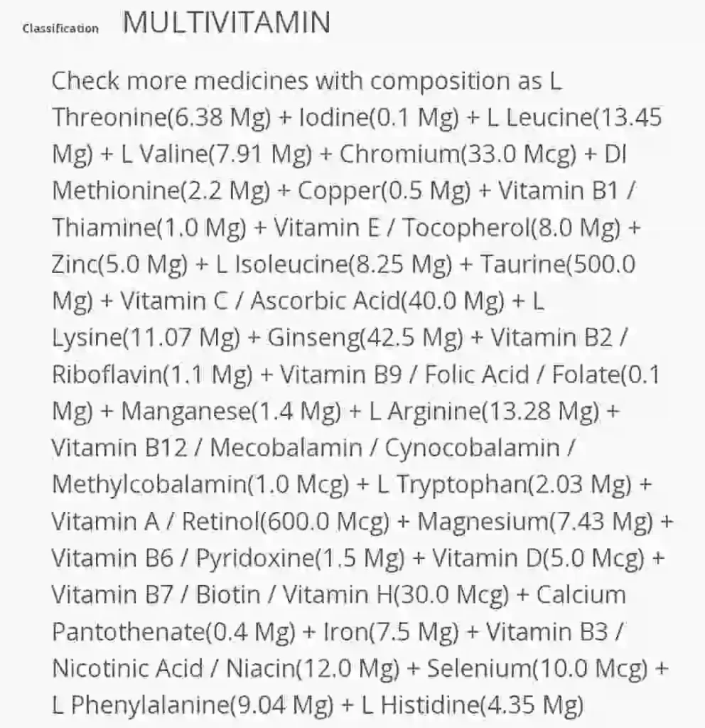 Health Ok Tablet Multi-Vitamins
